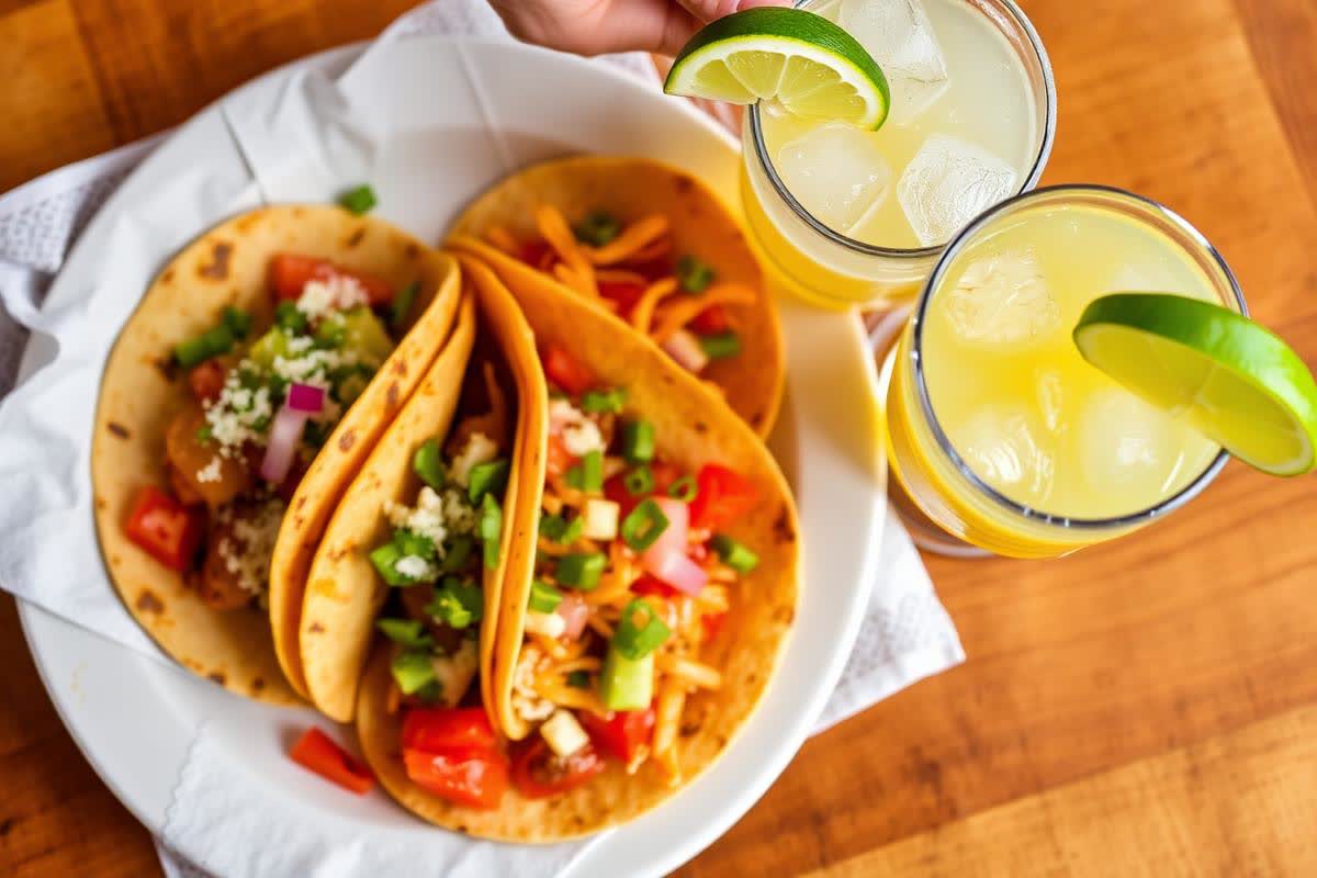 Tacos and margaritas from a local El Paso spot